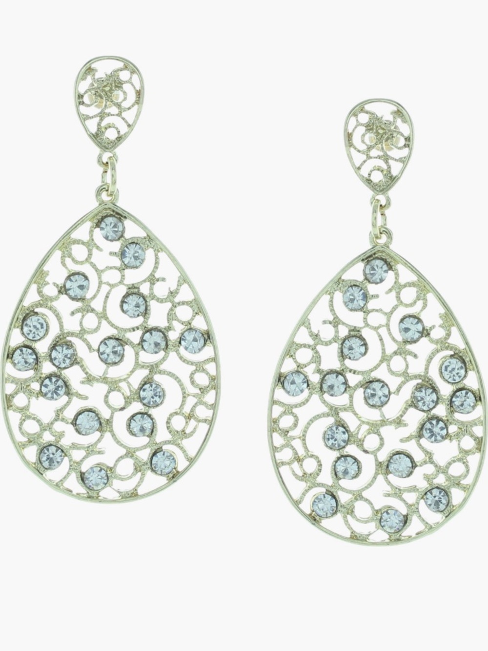 Olivia Welles Gold Filigree Earrings NWT